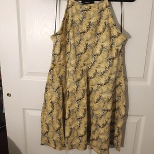 High neck skater dress